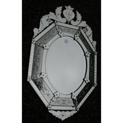 1950 ′ Octagonal And Oval Venetian Mirror 22/02