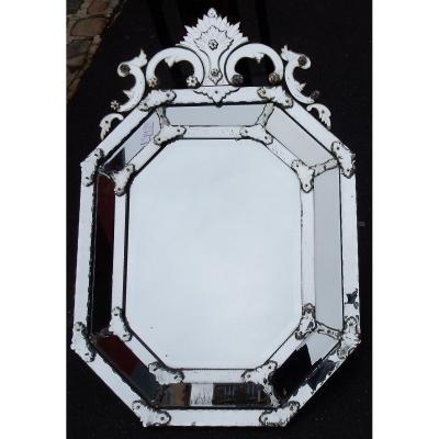 1820/50 Mirror St L XIV A Pareclose Tain Mercure 140 X 96 Cm