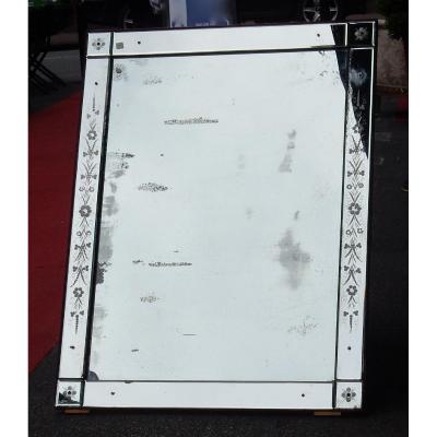 1900 ′ Venice Flower Mirror 133 X 101 Cm Square Cabochons