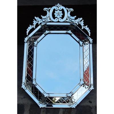 1880/1900 Louis XIV Style Mirror With 5 Branches Star 134 X 89 Cm
