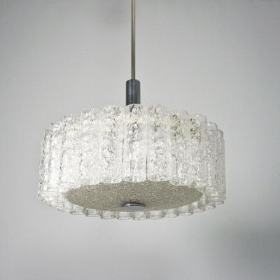1970 ′ Chandelier Venini Doria Murano Venini 27 Tubes 6 Bulbs