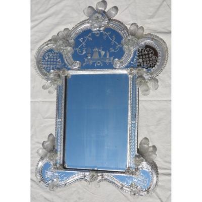 1950/70 Romantic Murano Mirror