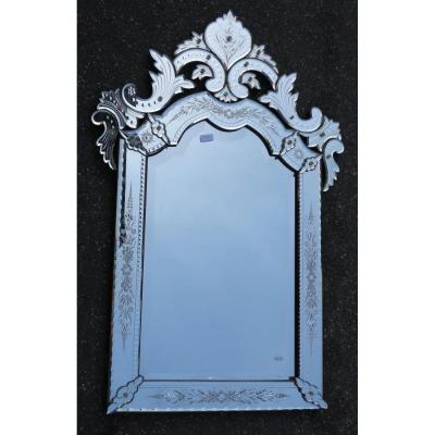 1900 Louis XIV Style Venetian Mirror 117 X 77 Cm