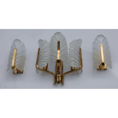 1970 ′ Wall Lamp By Carl Fagerlund In Crystal