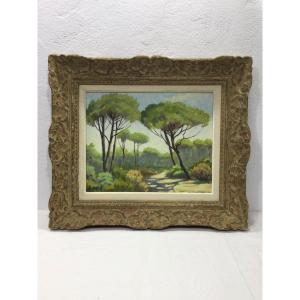 A. Ledieu - Oil On Canvas Saint Raphael