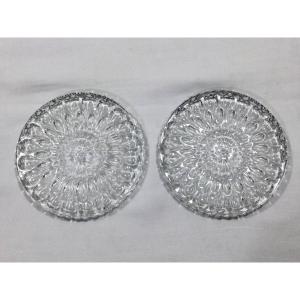 Baccarat - Pair Of Bottle Coasters