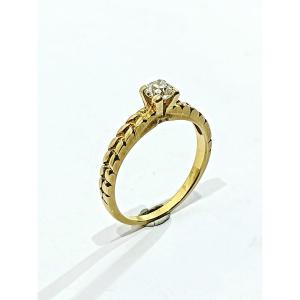 Yellow Gold And Diamond Solitaire