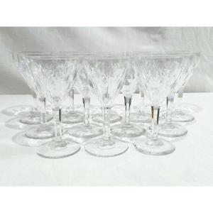 Val Saint Lambert - 12 Nestor Hamlet Liqueur Glasses