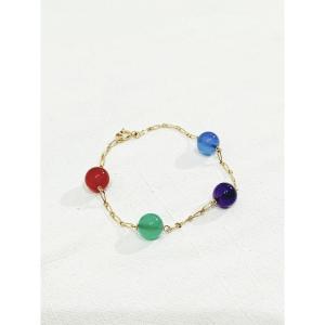 Gold Bracelet And Fancy Pearls