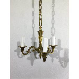 3 Light Bronze Chandelier
