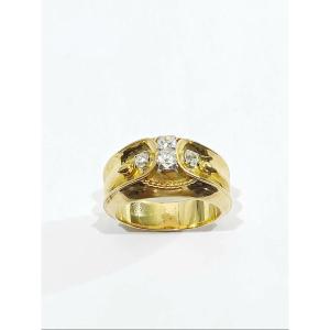 Gold And Diamond Ring