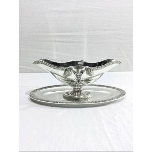 Nicolas Bourgeois – Silver Metal Gravy Boat