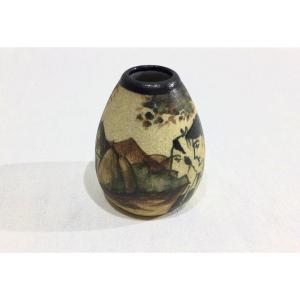 Ciboure Small Ovoid Ceramic Vase