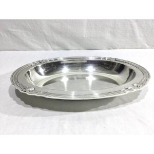 Gallia Collection Serving Dish In Silver Metal