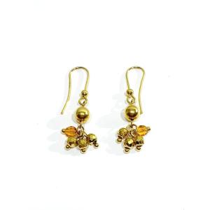 Pair Of Gold And Pearl Earrings  