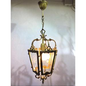 Bronze Lantern With Cut Sides