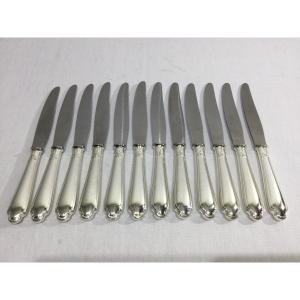 Christofle - Alfenide Silver Metal Knives