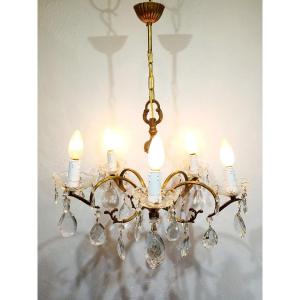 5 Light Chandelier With Tassels 