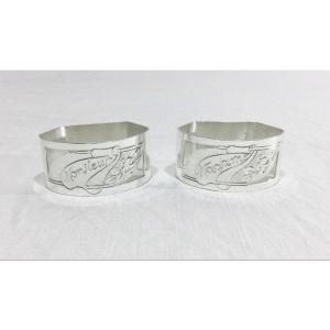 Pair Of Napkin Rings Madam/sir