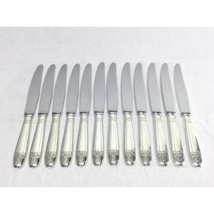 Le Mondial – 12 Grand Prix Silver Metal Knives 