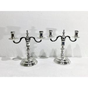 Christofle - Pair Of Candlesticks 