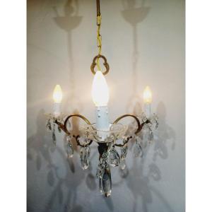 3 Light Bronze Chandelier 