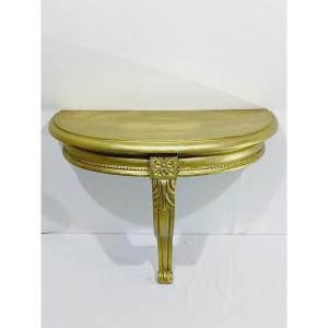 Louis XVI Style Golden Console