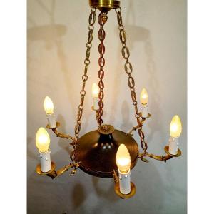 6-light Empire Chandelier