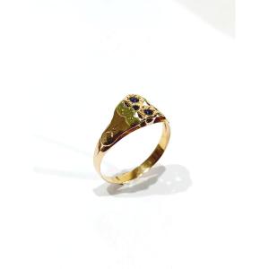 Art Nouveau Gold And Sapphire Ring 