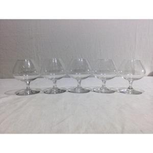Baccarat – 5 Cognac Glasses