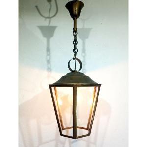 Brass Canted Lantern