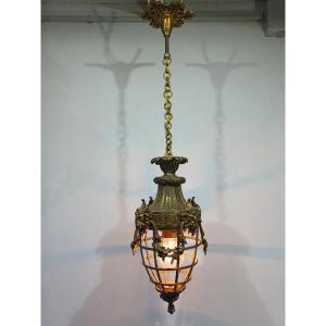 1-light Bronze Lantern
