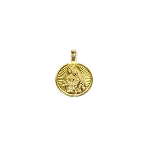 Double Sided Rose Gold Scapular Medal
