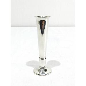 Asprey & Co - Small Silver Cornet Vase