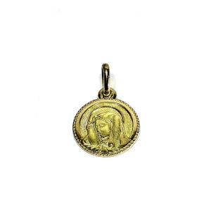Gold Virgin Mary Medal 