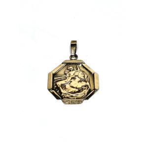 Rose Gold Saint Christopher Medal