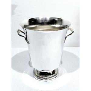 Medici Champagne Bucket In Silver-plated Metal 