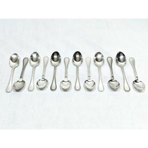 Christofle - 12 Pearl Mocha Spoons