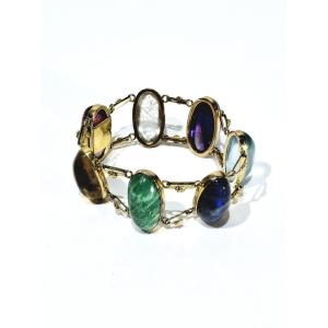Gold And Gemstone Bracelet