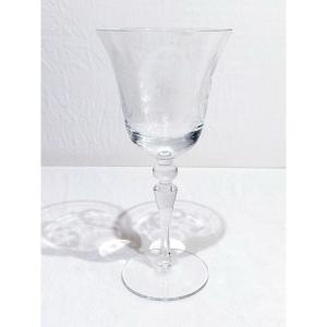 6 Monogrammed Wine Glasses C