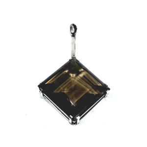 Smoky Quartz And Silver Pendant