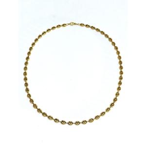 Gold Chain Coffee Bean Link