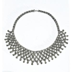 Silver Necklace With Pendants