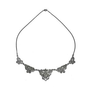 Silver And Marcassite Necklace