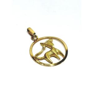 Rose And Yellow Gold Bull Medal