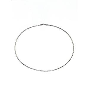 Semi-rigid White Gold Chain 