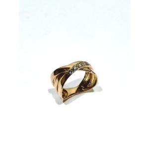 Gold And Diamond Movement Ring