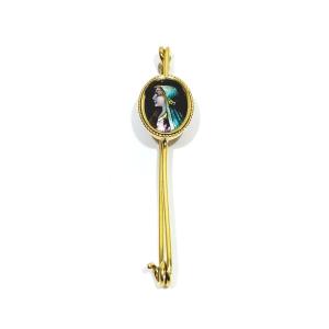 Bonnadier Gold And Limoges Enamel Pin