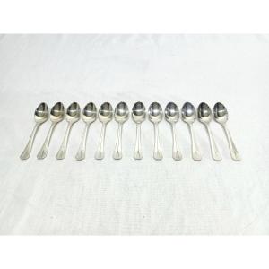Christofle - 12 Mocha Spoons Atlantide