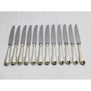 Sfam - 12 Silver-plated Filet Knives